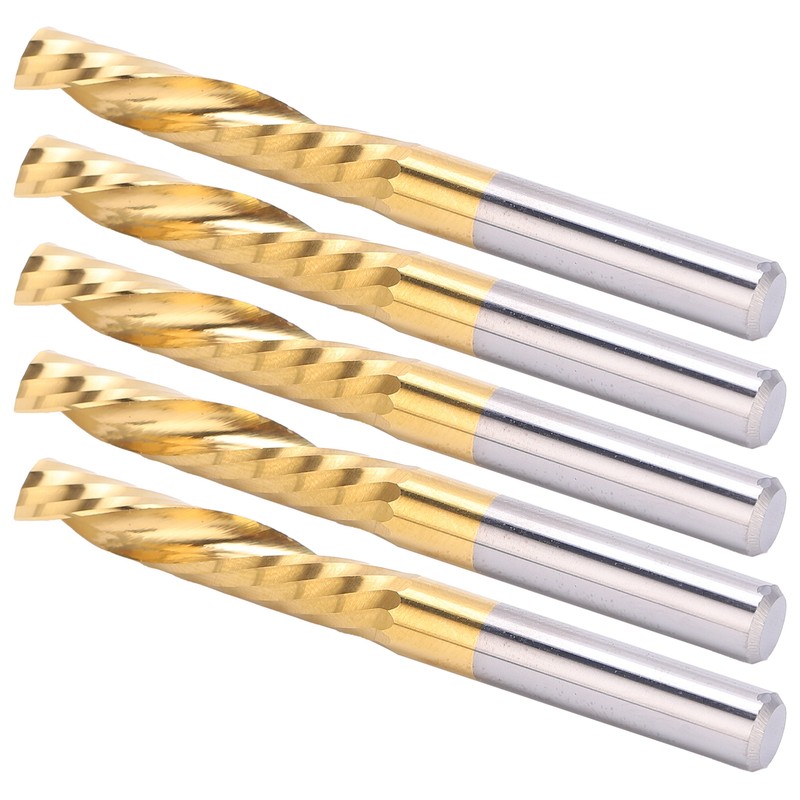 5pcs Spiral Router Bit High Speed Steel Milling Cutter CNC