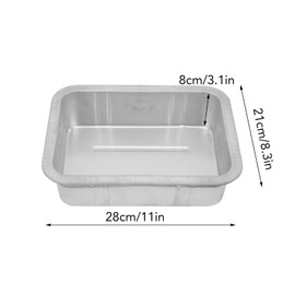 Acouto Galvanized Drip Pan Oil Drain Pan Leak Portable Universal Metal Construction Automotive Oil Change Container(#1)