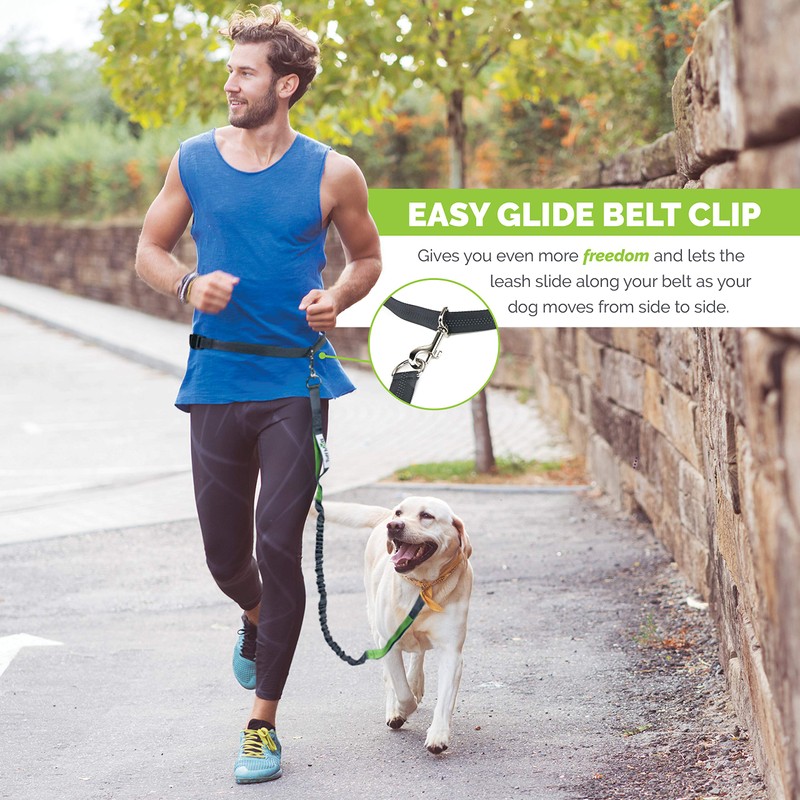 Tuff Mutt Hands Free Dog Leash for Walking Running Hiking,