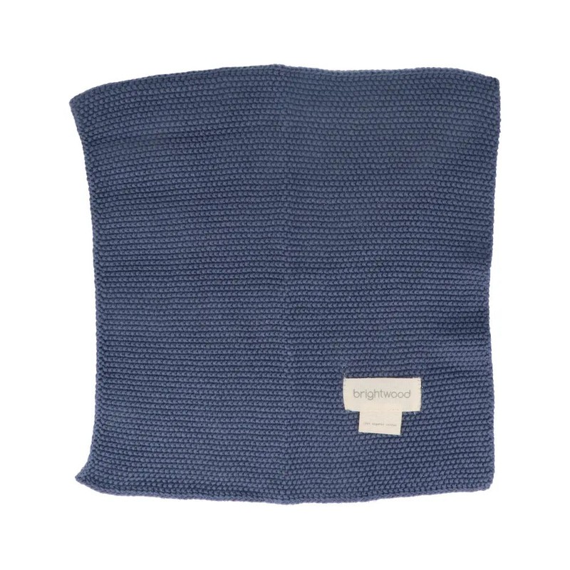 Brightwood Organic Cotton Face Washer All Purpose Cloth, Denim