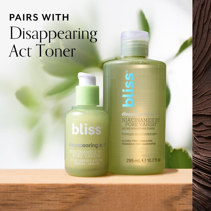 ​Bliss Niacinamide + Pore Vanish Complex Disappearing Act Serum –
