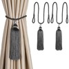 BEL AVENIR Curtain Tiebacks Tassel Long Ties Backs Holdbacks Rope
