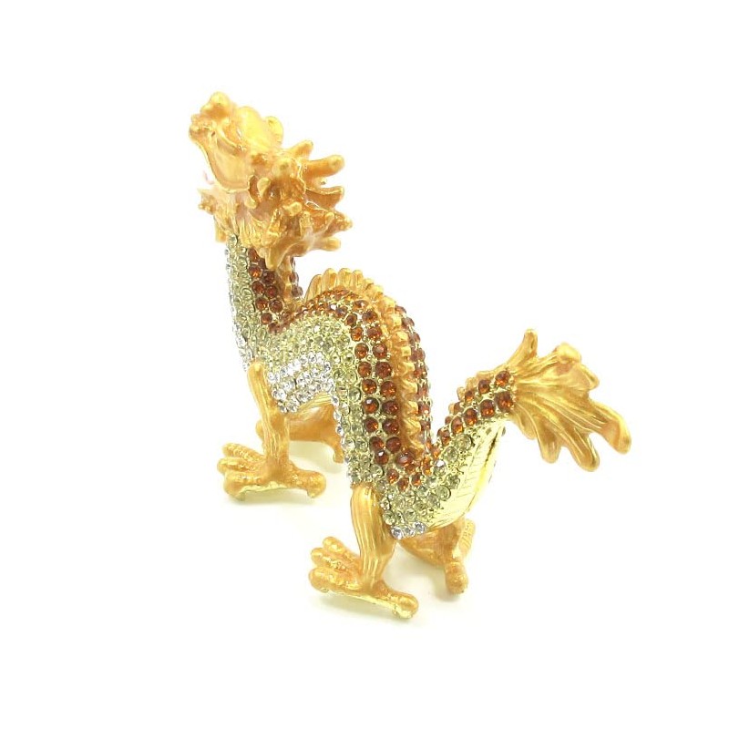 Feng Shui Goods Gold Dragons Clear Dragons Dragons Rhinestone Glitter