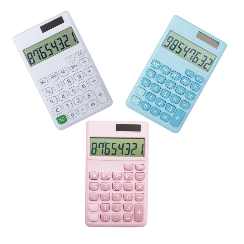 Basic Standard Calculators Small Digital Desktop Calculator with 8-Digit LCD