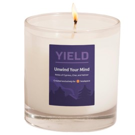 Yield Headspace - Organic Coconut Wax Candles - Scented Candles - 50 Hour Burn Time - Scented Candles - Hand Poured in The USA, 8oz (Unwind Your Mind)