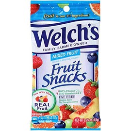 Welchs Mixed Fruit Snacks, 2. 25 Ounce -- 48 per case.
