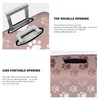 Rose Gold Pet Paws Luggage Cover Elastic Washable Stretch Suitcase