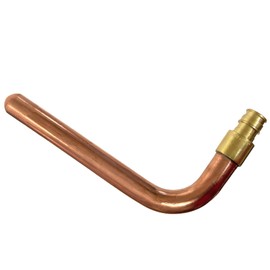 XFITTING 1/2 inch Pex A Expansion Stub Out Elbow 3.5 inch x 6 inch, F1960, Copper, 30-3-5=10X, 10 Pieces