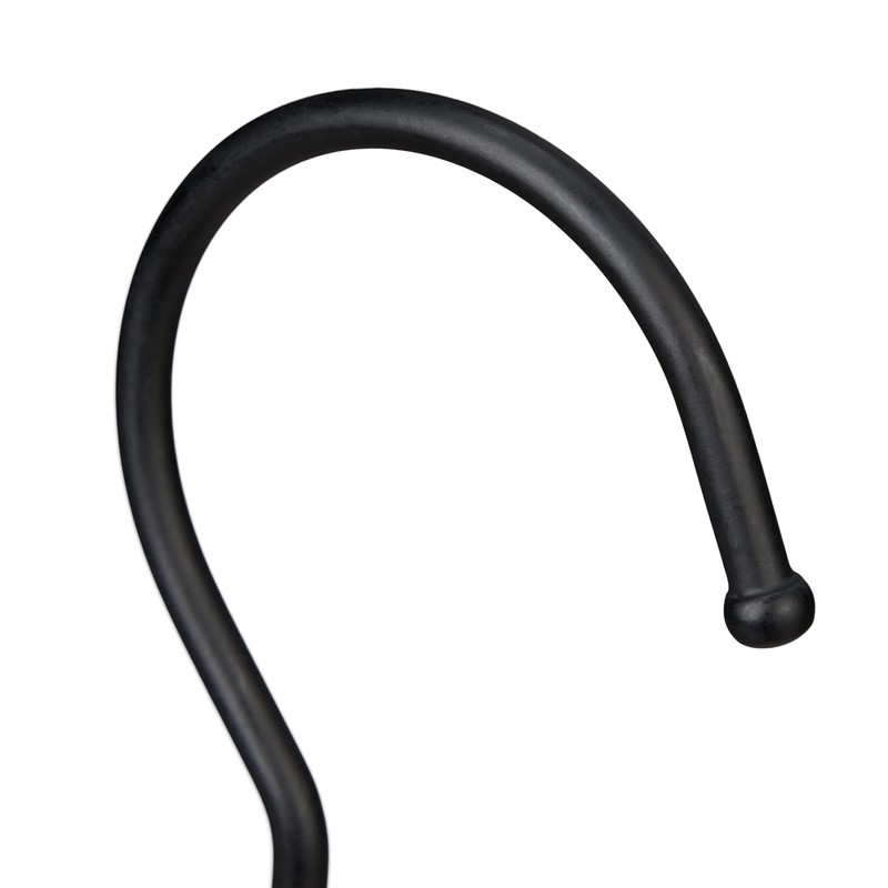 Relaxdays Set of 5 Rubber Coated Clothes Clips with Hooks