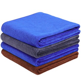 Zuimei 4 Pack Microfibre Towel Sports Gym Towel Fast Drying, 75x35cm Yoga Towel Sweat Towel for Men Women Super Absorbent Workout Towels for Travel,Gym Fitness,Camping