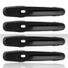 Elite Auto Chrome Black Door Handle Covers w/Smart Key for