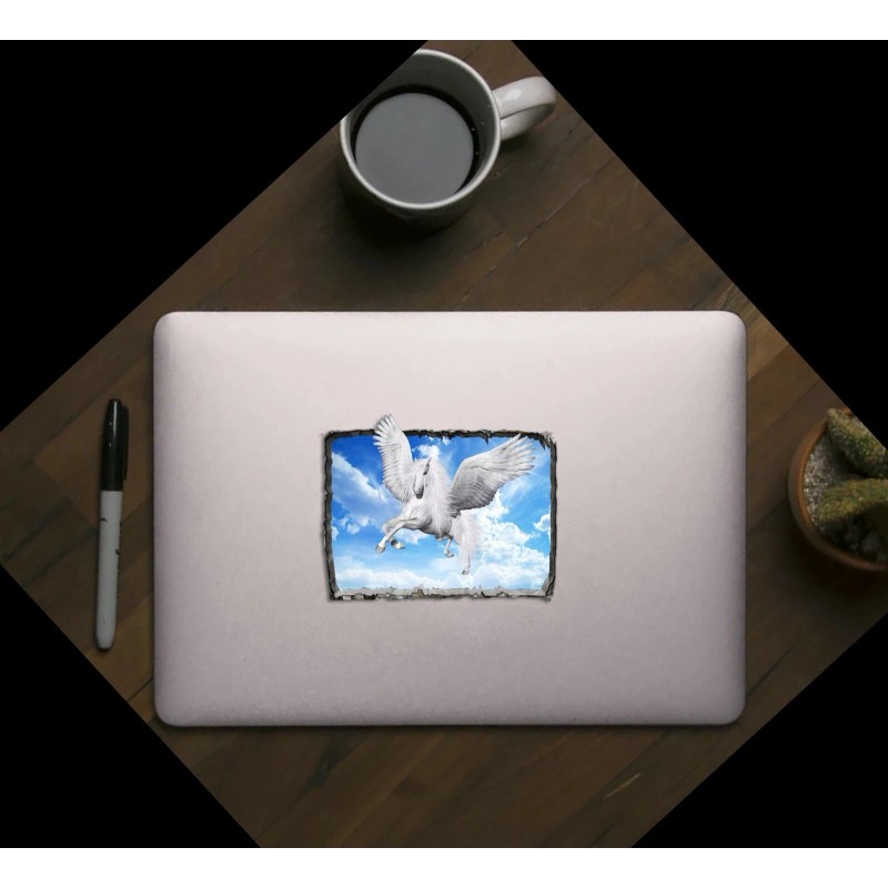 3D Pegasus 4" Decal Sticker for Car Truck Laptop