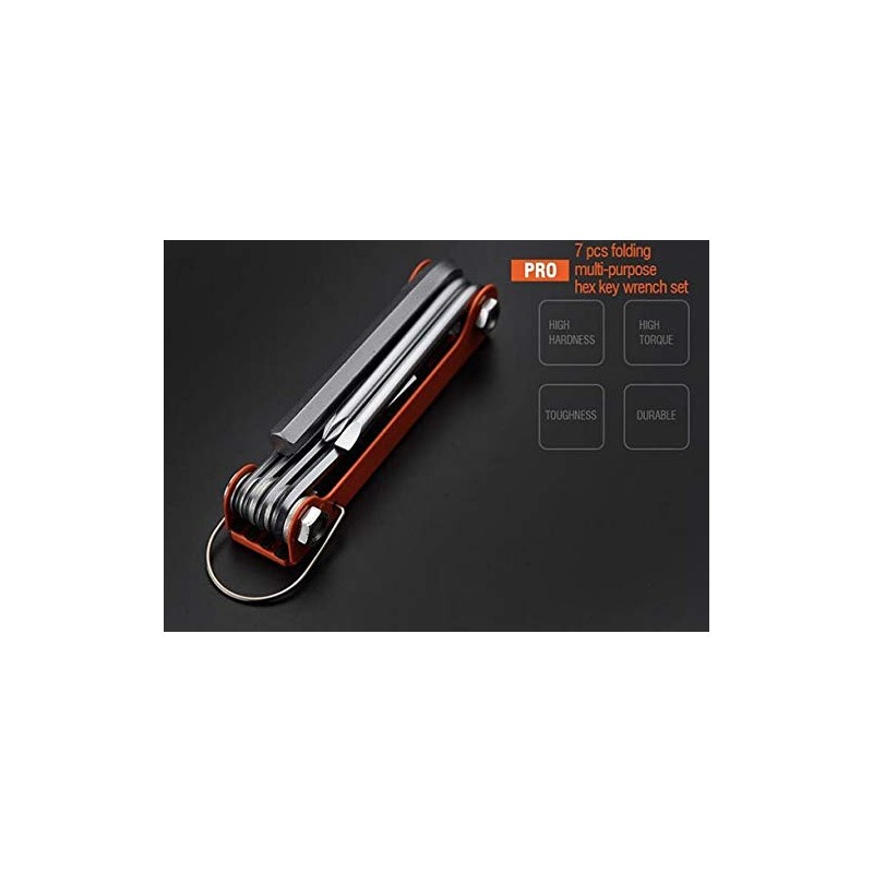 Edward Tools Folding Allen Wrench Set with Phillips and Flathead