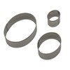 Yolli Oval Hearts Fondant Cutter Set - 3 Sizes -