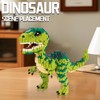 Myth Qholve Velociraptor Dino Building Block Set Detailed Dinosaur Model