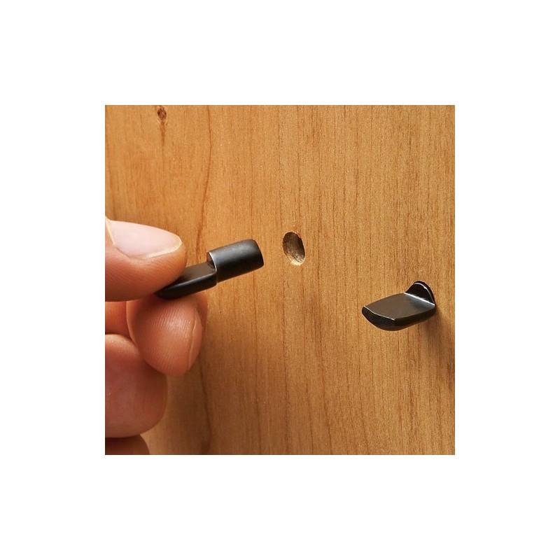 Black 1/4" Pin Supports, 16 pack