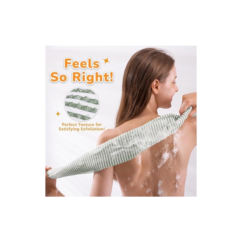Toallita exfoliante corporal extra larga - Set de 2 paños