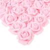 IPOPU Artificial Roses,25pcs Pink Roses Artificial Flowers Glitter Flowers Foam