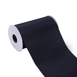 VATIN 4 Inch Wide Black Satin Solid Ribbon Large Ribbon for Grand Opening Ribbon Cutting Ceremony Kit Chairs Pageant Sashes Table Hair Car Bow Gift Wrapping Wedding Party Festival Decoration 11Yards