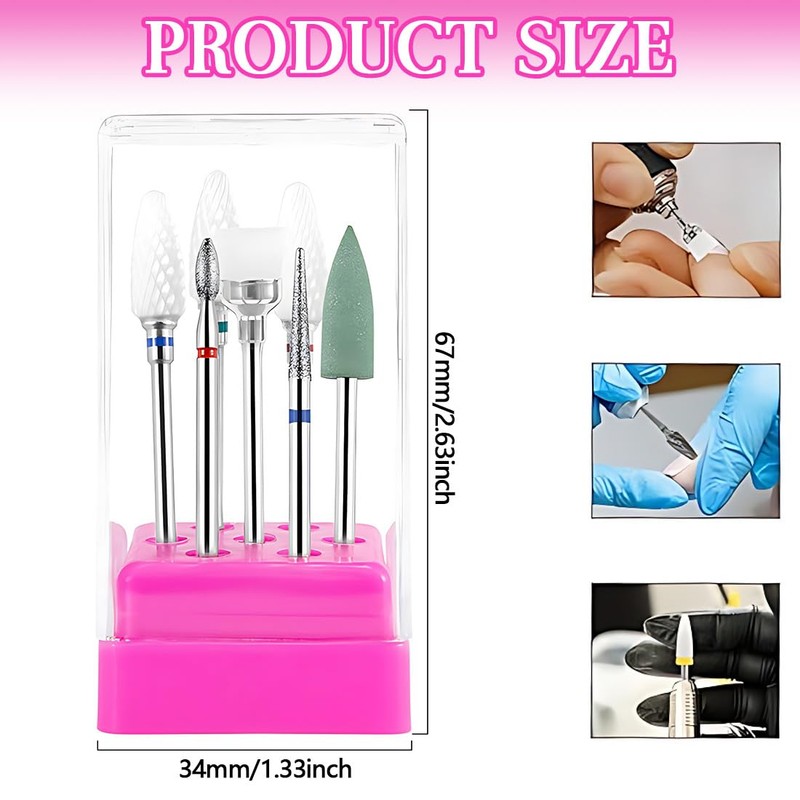 VONJUMA 7 Pcs Nail Cutter Attachments Tungsten Carbide Nail Cutter