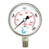 CARBO Instruments 2" Pressure Gauge, Stainless Steel Case, Chrome Plated