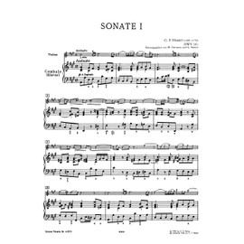 Sonatas for Violin and Continuo: Hwv 361, 368, 370, Continuo Realized for Harpsichord/Piano Cello Ad Lib (1) (Edition Peters, 1, Band 1)