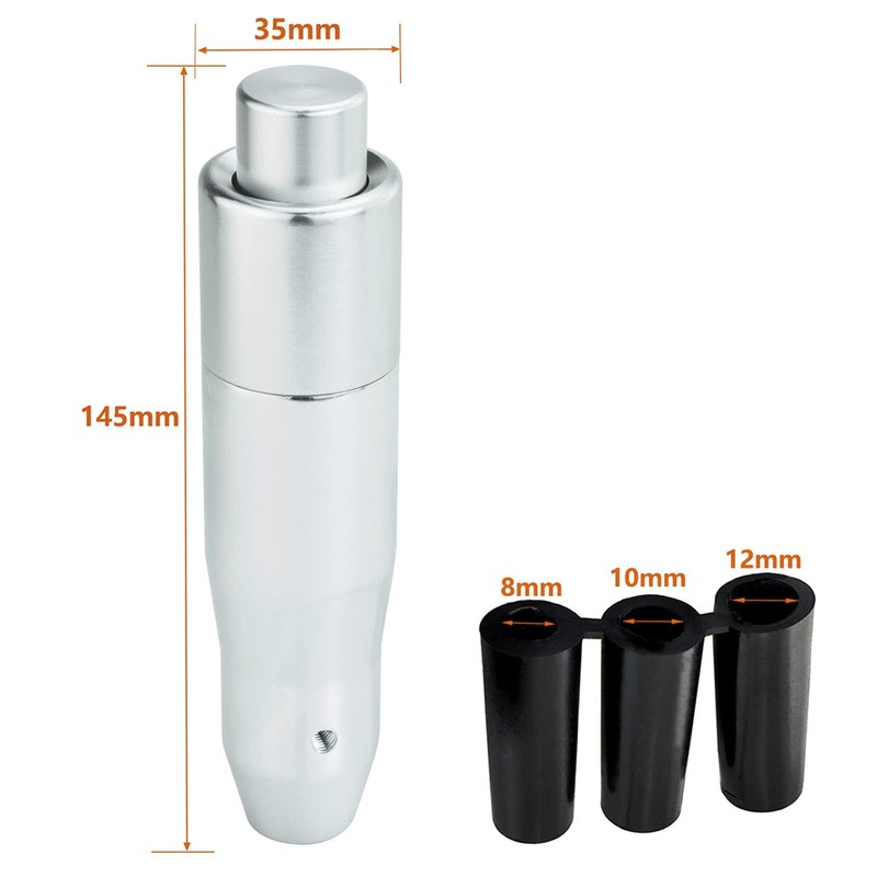 Lunsom Button Shift Knob Aluminum Shift Lever Metal Shift Knob