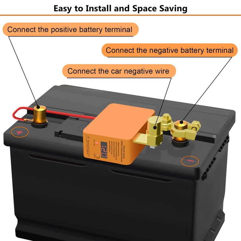 Remote Battery Disconnect Switch 12v, 240A, DZSSCY Upgrade Smart Voltage