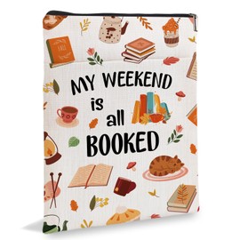 Inspirational Book Sleeves, Funny Book Sleeve, Funny Book Covers Gifts for Reader Lovers, Librarian, Nerd Gift-My Weekend is All Booked Book6JB032