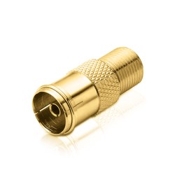 conecto SA-CC50835 Antenna Adapter F Female to IEC Coax Female Adapter for Connecting IEC Connectors to Satellite Connectors SA-CC50835