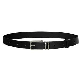 GRACE KARIN Skinny Belt for Women Black Leather Belt Silver Buckle Ladies Elegant Faux Leather Waist Belt for Jeans Pants S