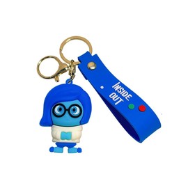 CROXAM Cute Inside Out 2 Key Chain Collections, An Ideal Present For fans of the movie Great Gift For Special ocasions, Sadness, standard size0