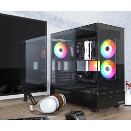 MONTECH XR, ATX Mid-Tower PC Gaming Case, 3 x 120mm ARGB PWM Fans Pre-Install...