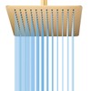 Rainfall Shower Head, BSTIIU 12 Inch Square Shaped Rain Shower