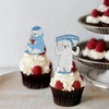 18pcs Glitter Polar Bear Dessert Cupcake Topper Pick for Winter