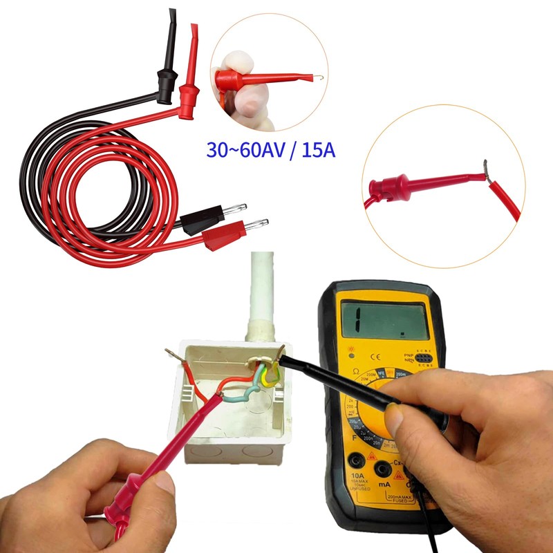 MAKEITPRO - Kit de cables de prueba de multímetro con