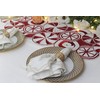 COTTON CRAFT Christmas Beaded Table Runner - Candy Cane -