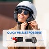 Liqqlex Motorcycle Helmet Quick Release Buckle Kit, Stainless Steel Ratcheted