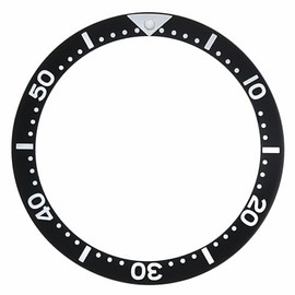 Ewatchparts Bezel Insert Compatible With Seiko Watch 6309-7040-7049 Suwa Turtle 6309A Autamatic Black