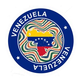 Venezuela Sofa Wall Art Wall Decals Stickers Global World Flag Travel Trip Self-Adhesive Wall Decal for Sofa Bumper Bottles Furniture Vinyl 22in