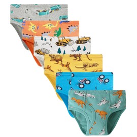 Boboking Boys Briefs Underwear Boys Dino And Soft Cotton Toddler Boys Boxer briefs 6-7yrs Multicolor