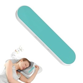 Under Pillow Speaker with Bluetooth, Memory Card Playback, Timer Function/Volume Control, Deep Base Flat Soft Design for Sleep and Bedtime Entertainment (Blue)