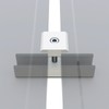Aurinktron 2 x aluminium rail brackets + 2 x centre