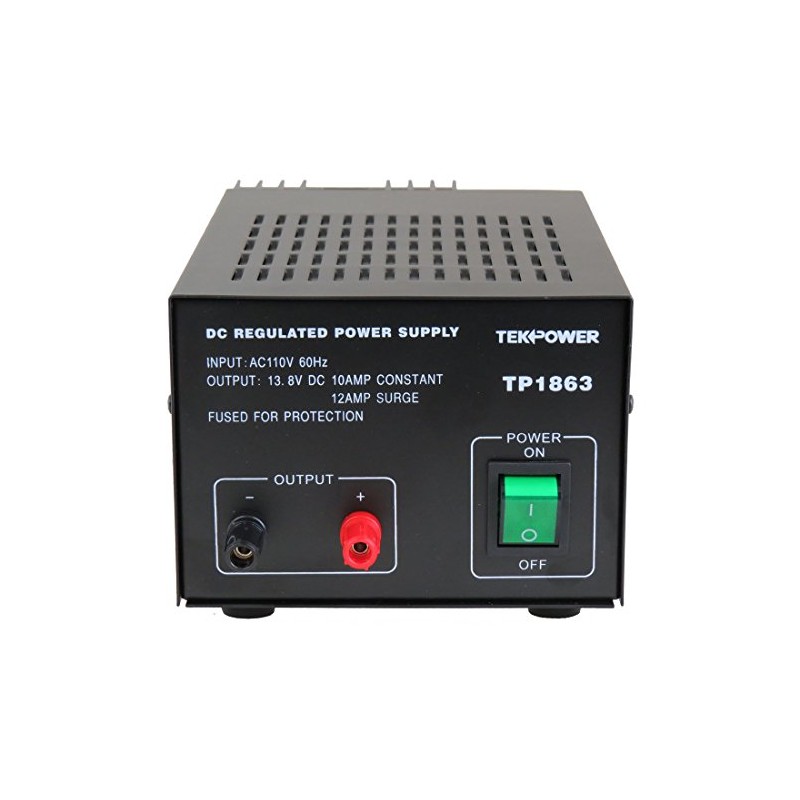 TekPower TP1863 12 Amp DC 13.8V Regulated Power Supply with