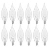 CYLYT 12-Pack E12 Candle Light Bulbs 40W Warm White 2500K,