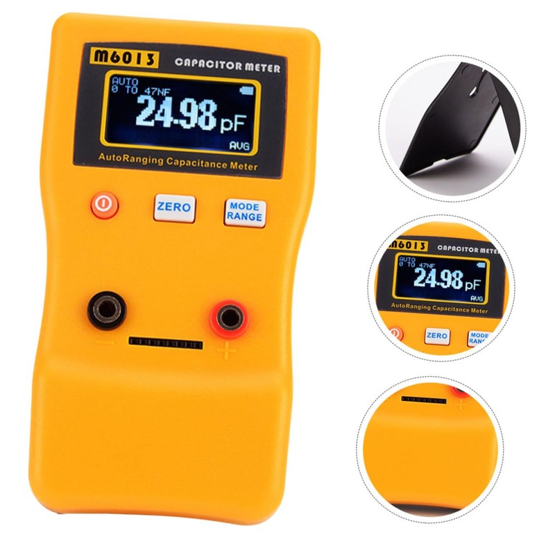 Tofficu High Precision Digital Capacitor Tester Portable Auto Ranging Measuring