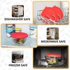 Viotiin Silicone Replacement Lids for Pyrex 7401-s 3-Cup Sculpted Glass