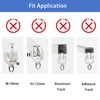 KXLife Carrier Rollers for Flexible Ceiling Curtain Track, Bendable Curtain