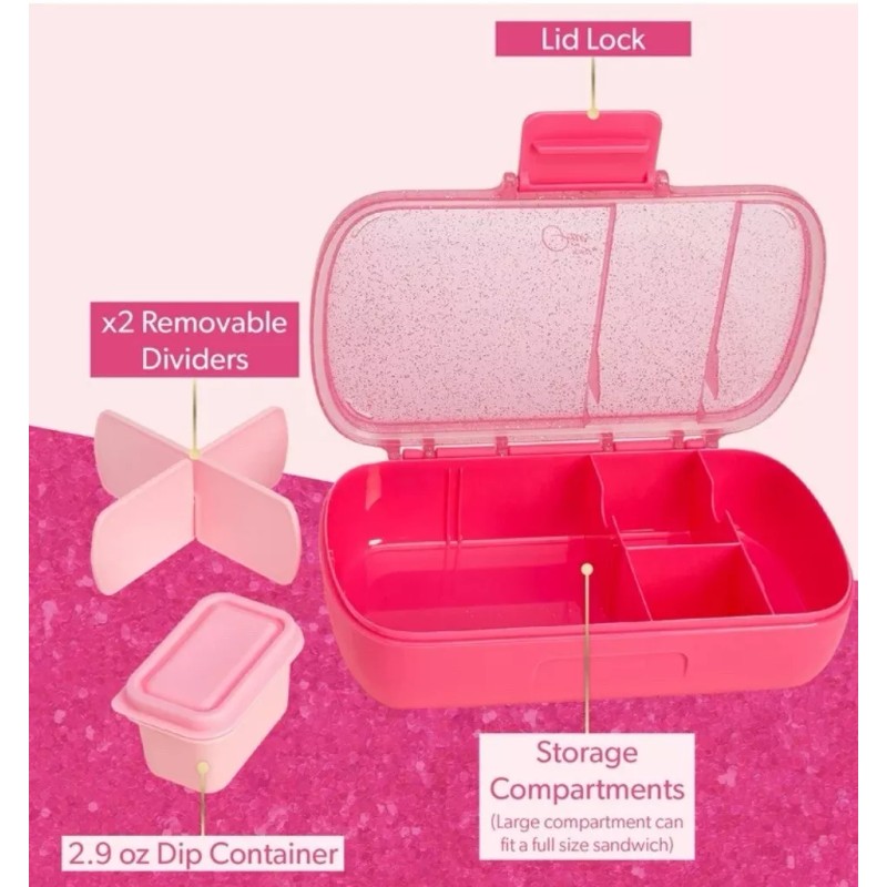 Paris Hilton Hot Pink Snack Bento Box