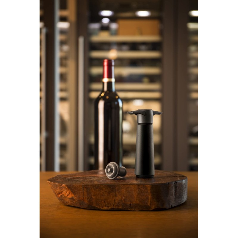 VACUVIN Wine Storage Equipment V-15 Black & V-5 Set (Includes